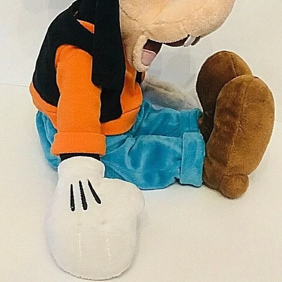 Disney Store Goofy Plush Stuffed Toy Classic Outfit Character Doll Hat 18” - Picture 13 of 16